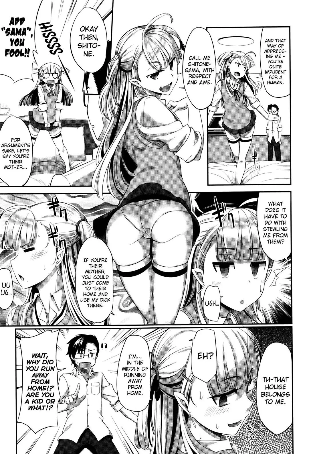 Masato, Ayano, and Tomoe in a succubi seduction threesome with ahegao and double blowjob