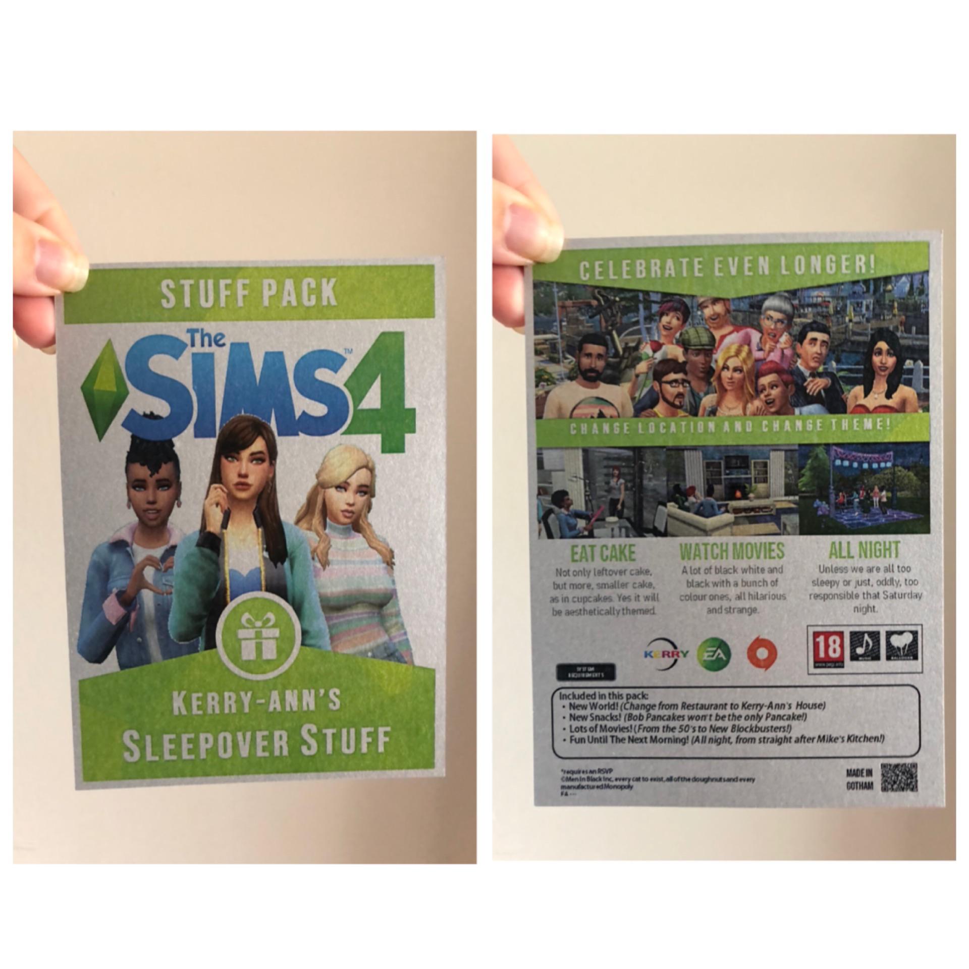 Super proud of the The Sims invitations I made to my sleepover for my ...