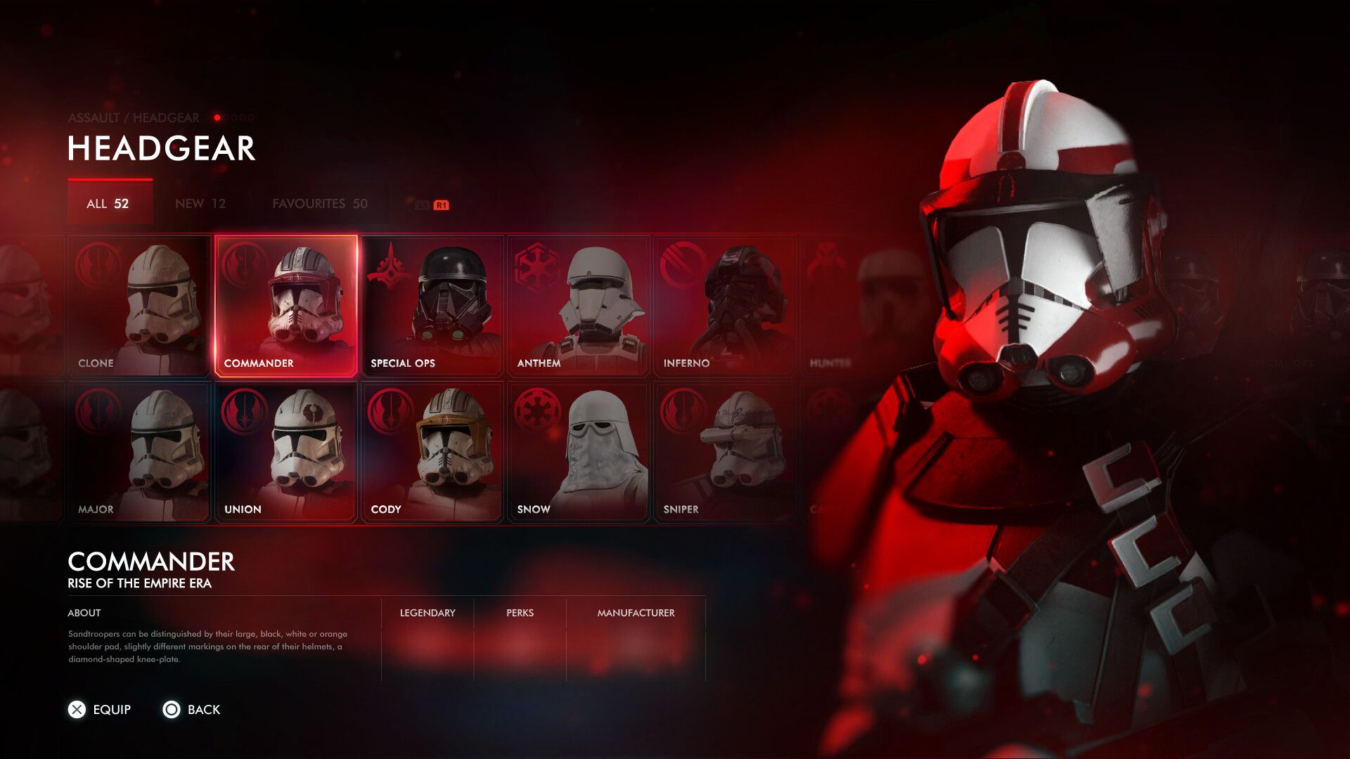SW Battlefront // Customization Menu UI Redesign https://www.artstation ...