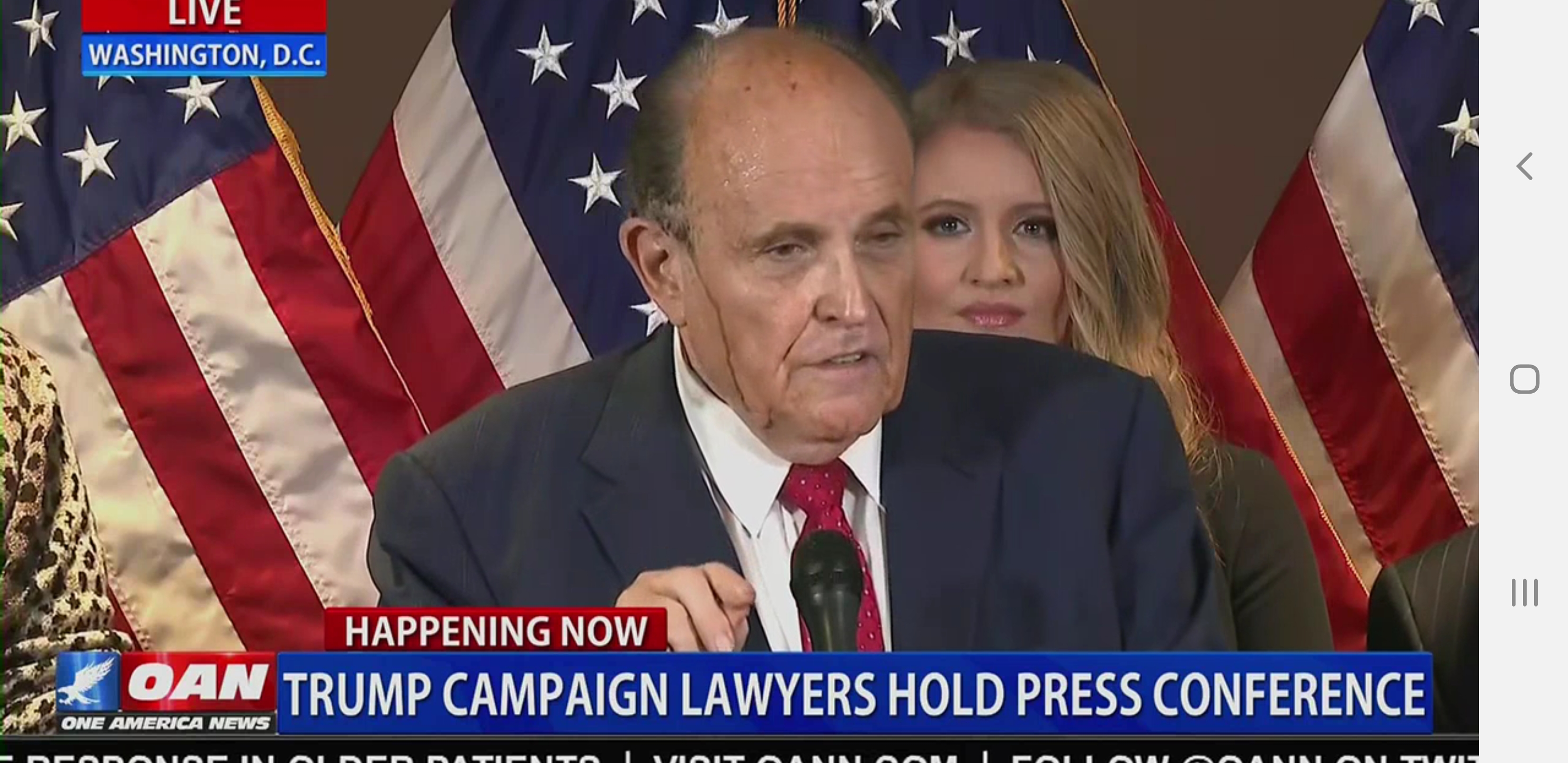 Sweaty Rudy with hair dye leaking down his face...ouch. | Scrolller