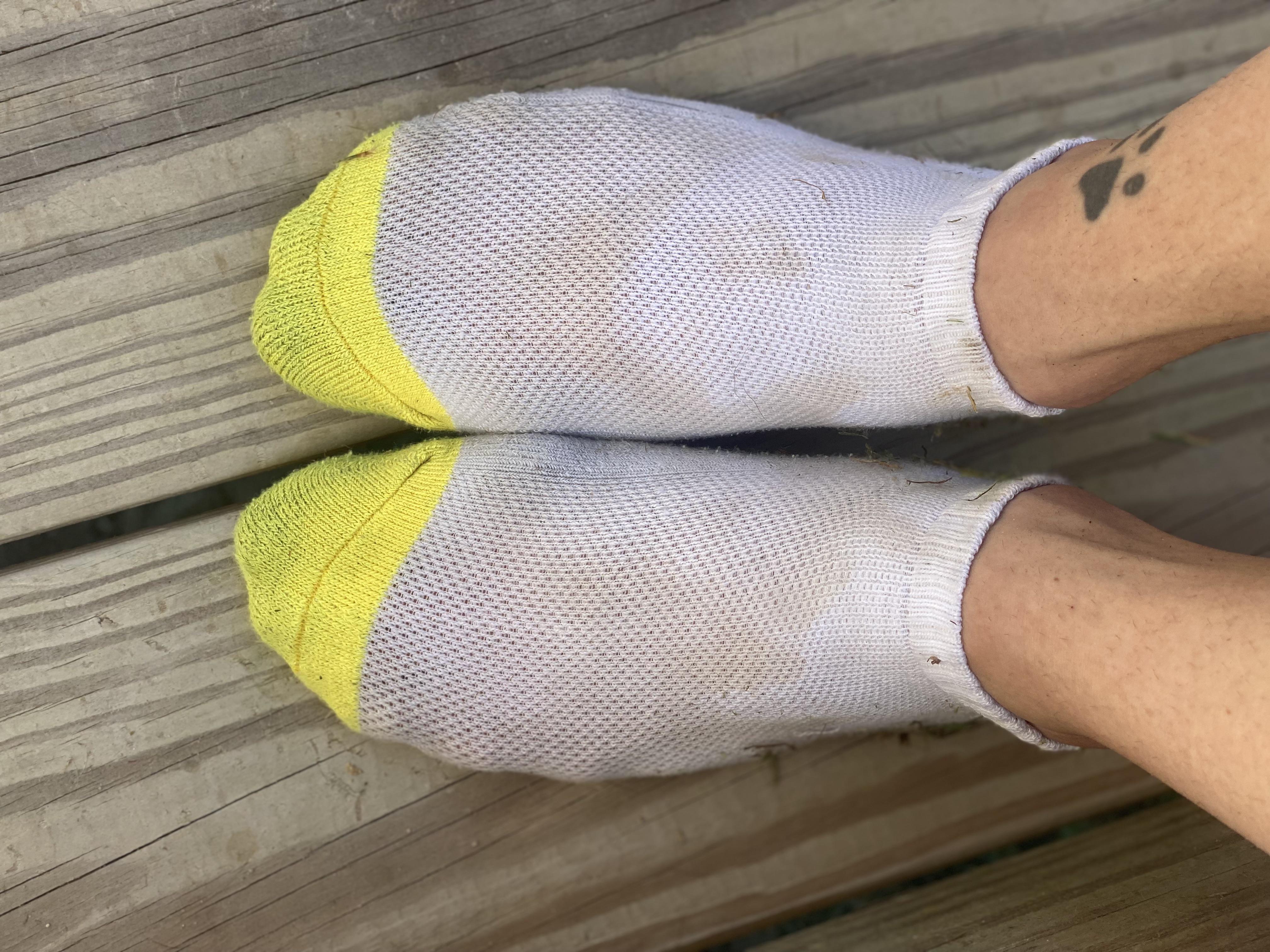 Sweaty stained socks from just 1 day of wear + yard work 💋 | Scrolller