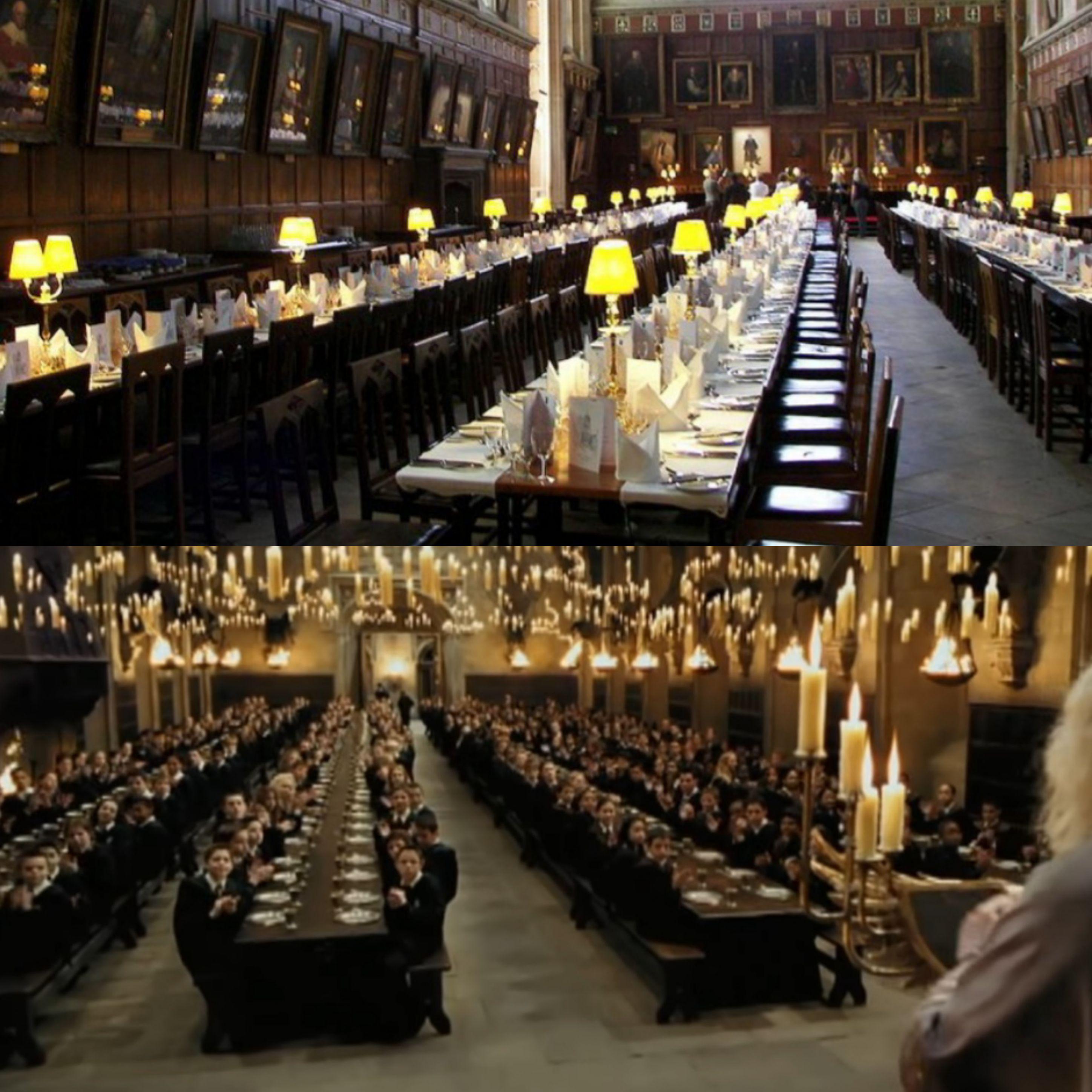 The actual size of where the dining hall in harry potter was filmed | Scrolller