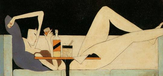 The Girl on the Couch, Pang Xunqin, 1930 [1280 × 600]