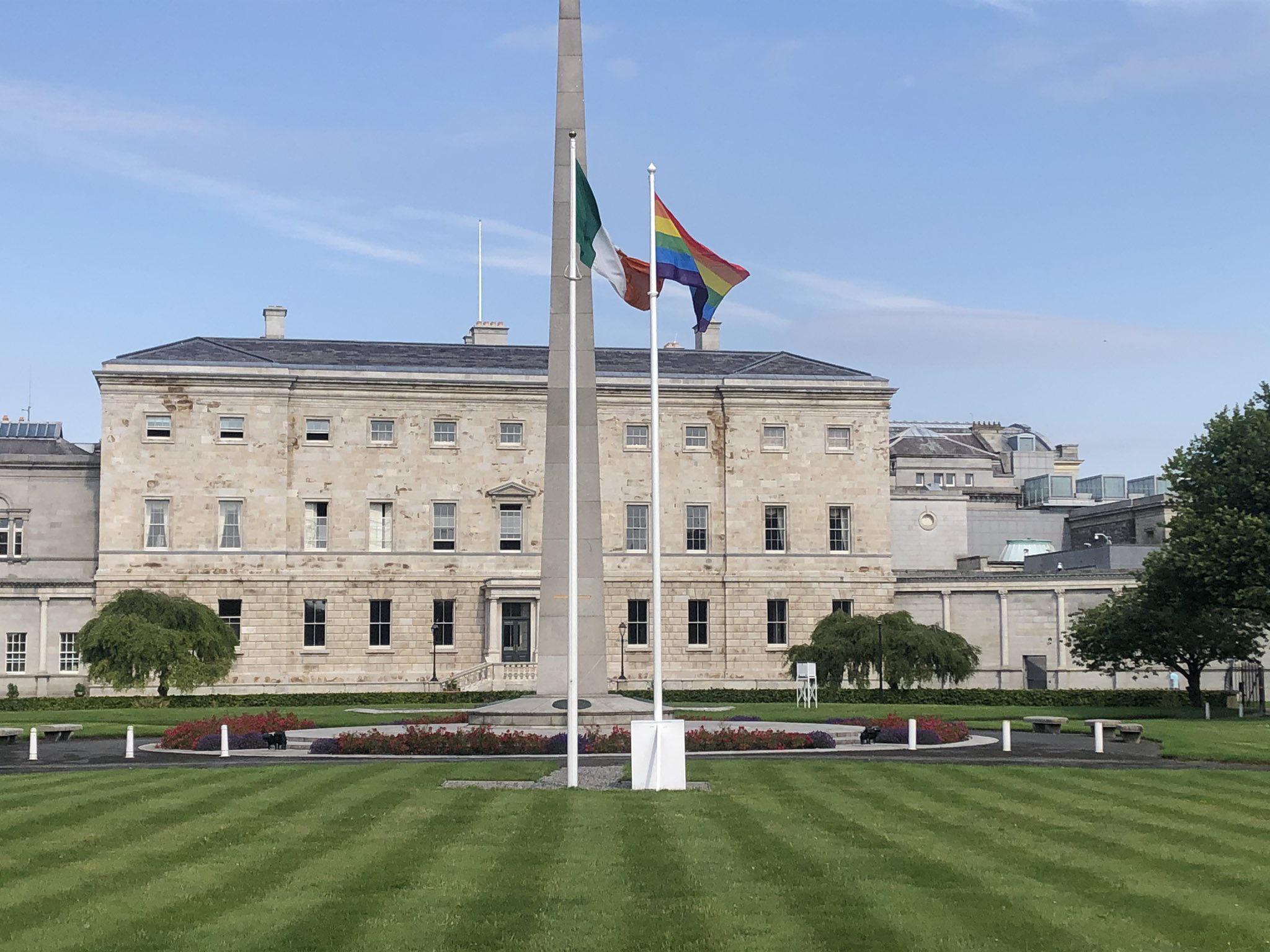 The Pride flag is flying over Leinster House 🇮🇪🏳️‍🌈 Scrolller