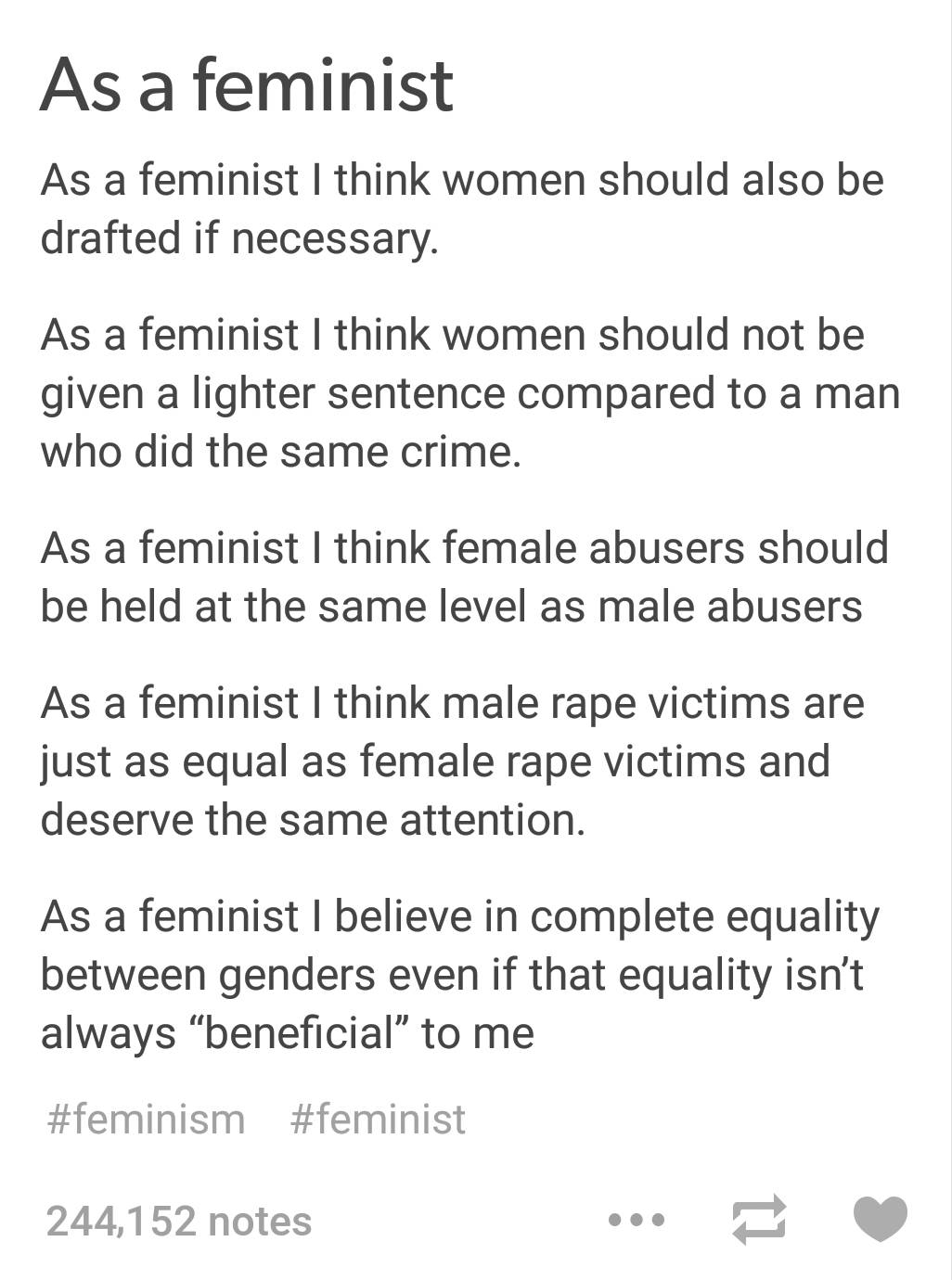 The real definition of Feminism [Sanity Sunday] | Scrolller