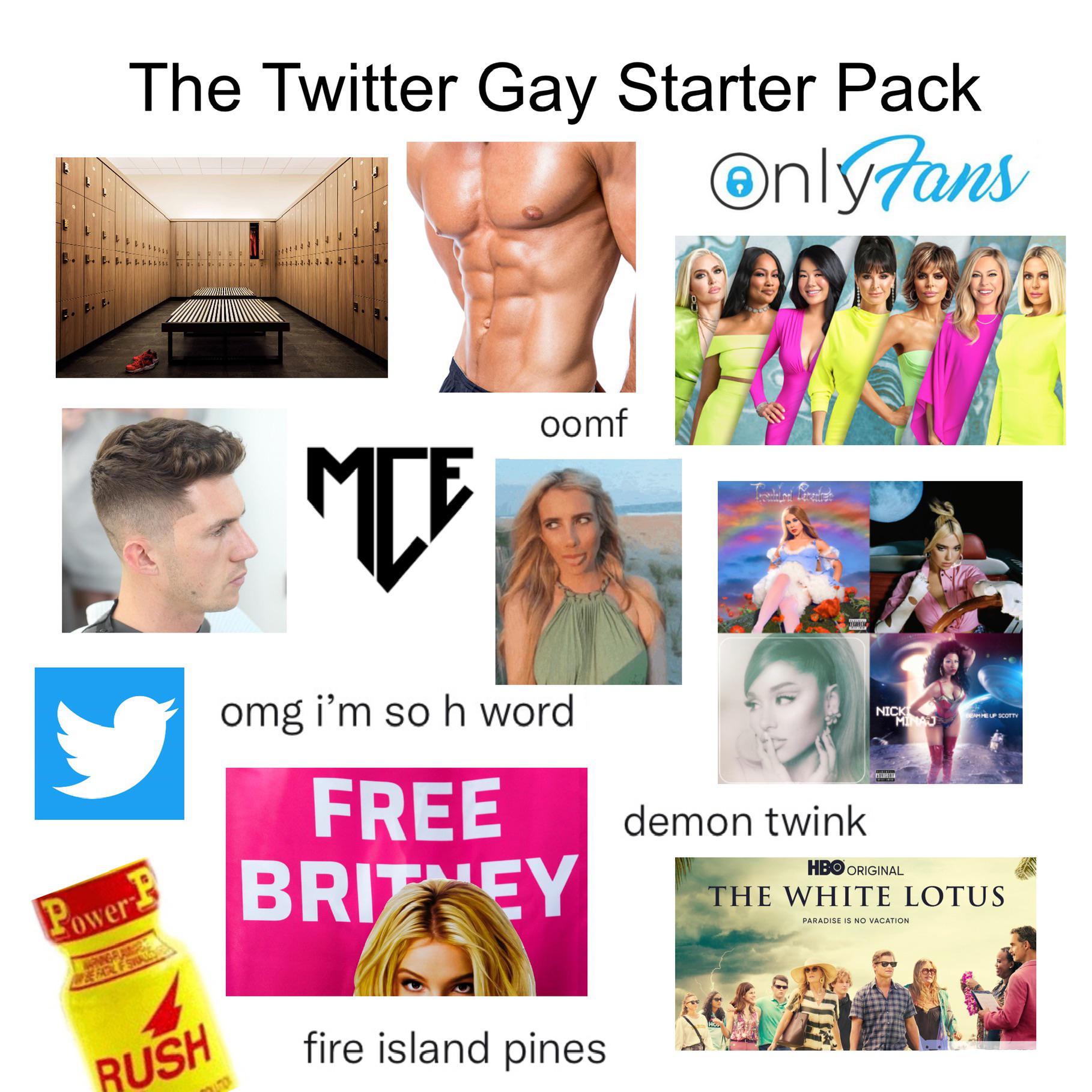 The Twitter Gay Starter Pack | Scrolller