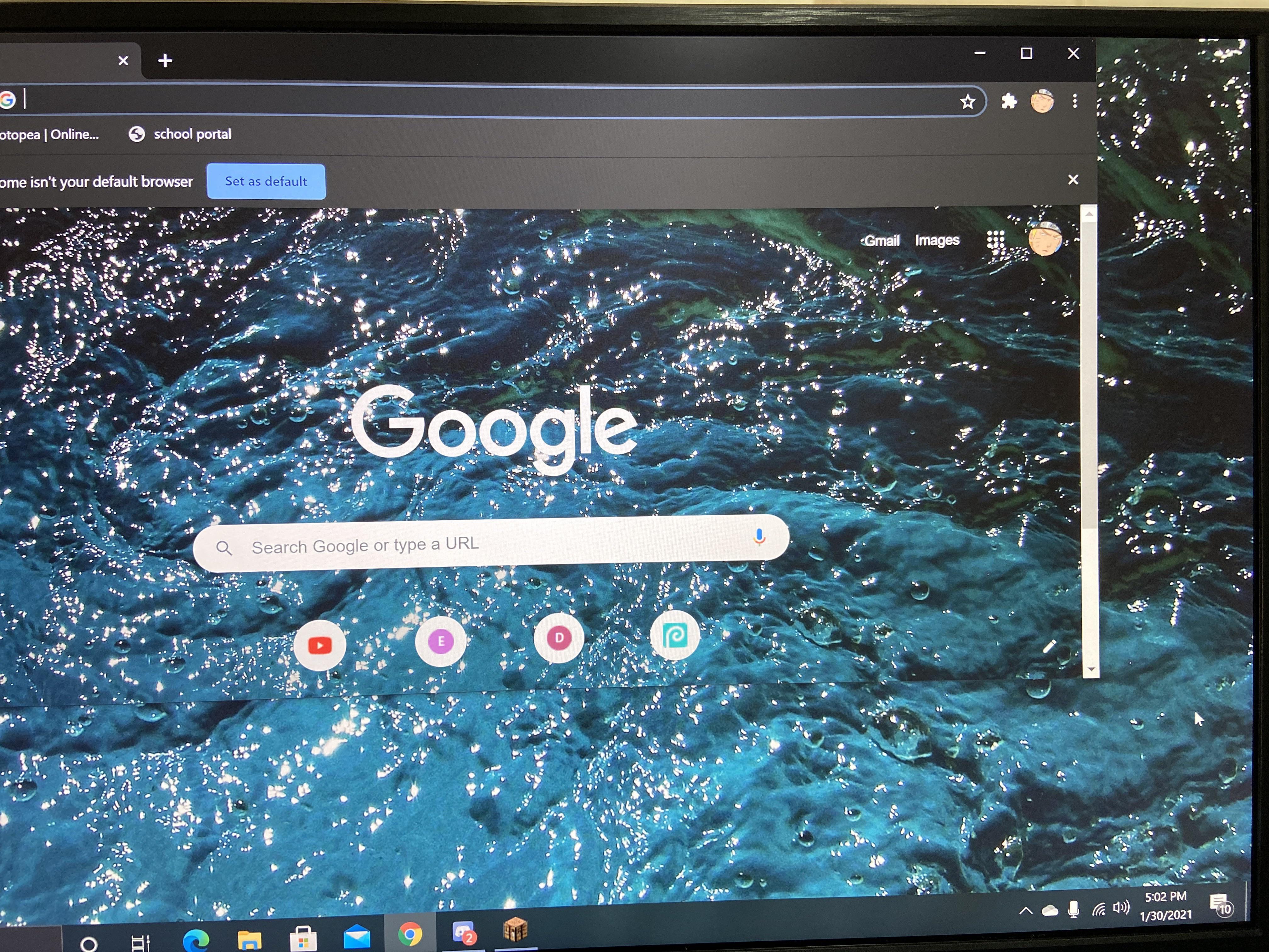 the way my google home screen matches my desktop screen perfectly ...
