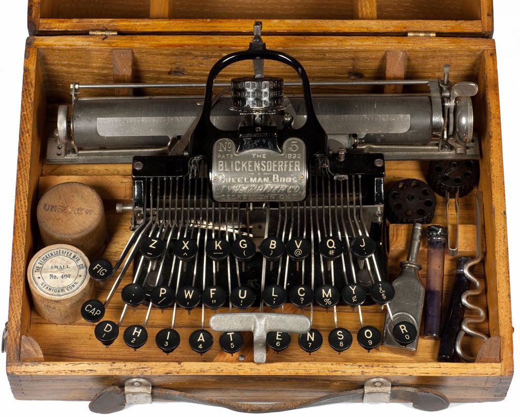 The world's first portable keyboard typewriter - the Blickensderfer ...