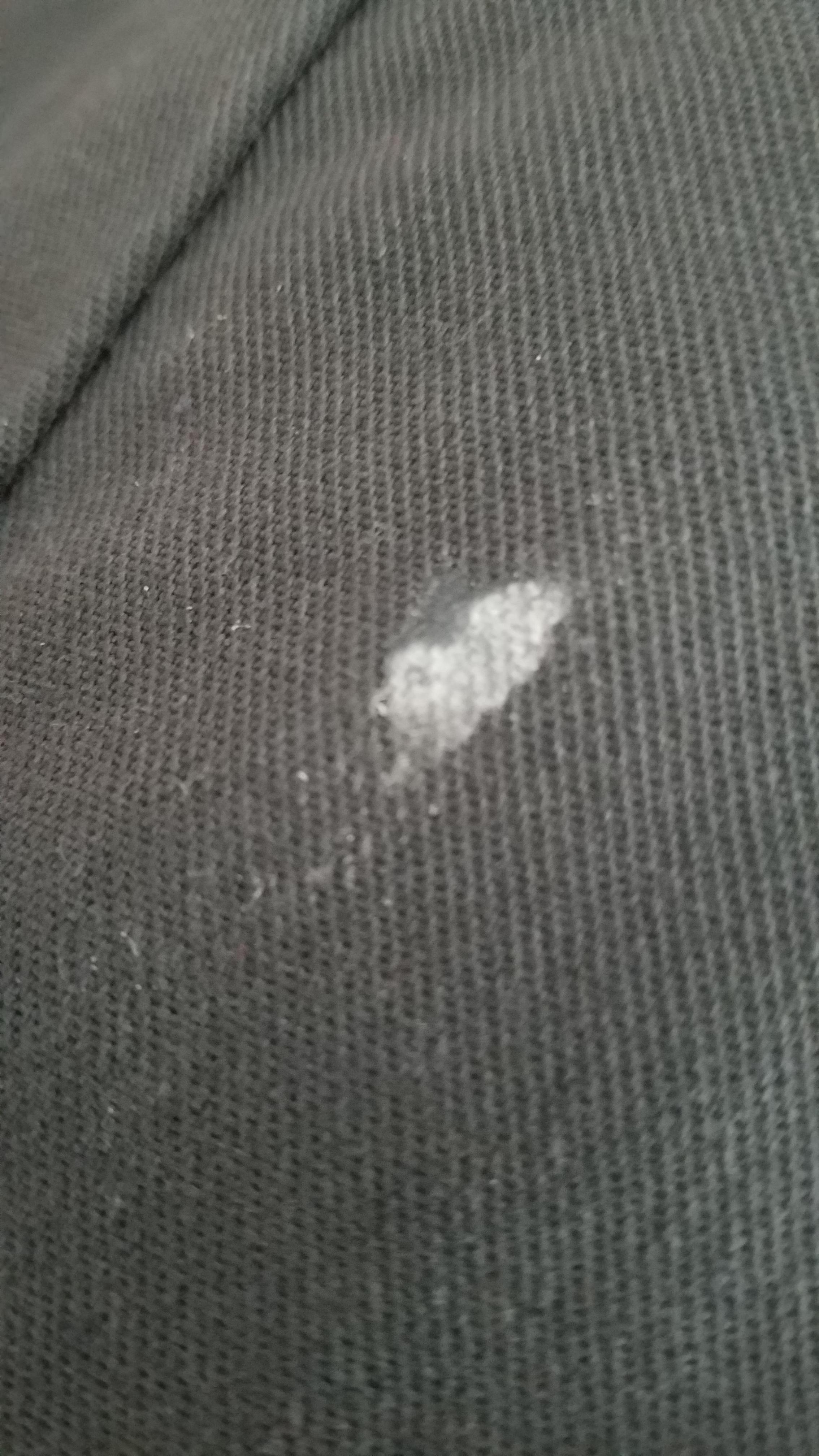 This toothpaste that I spilled on my pants looks like a toothpaste ...