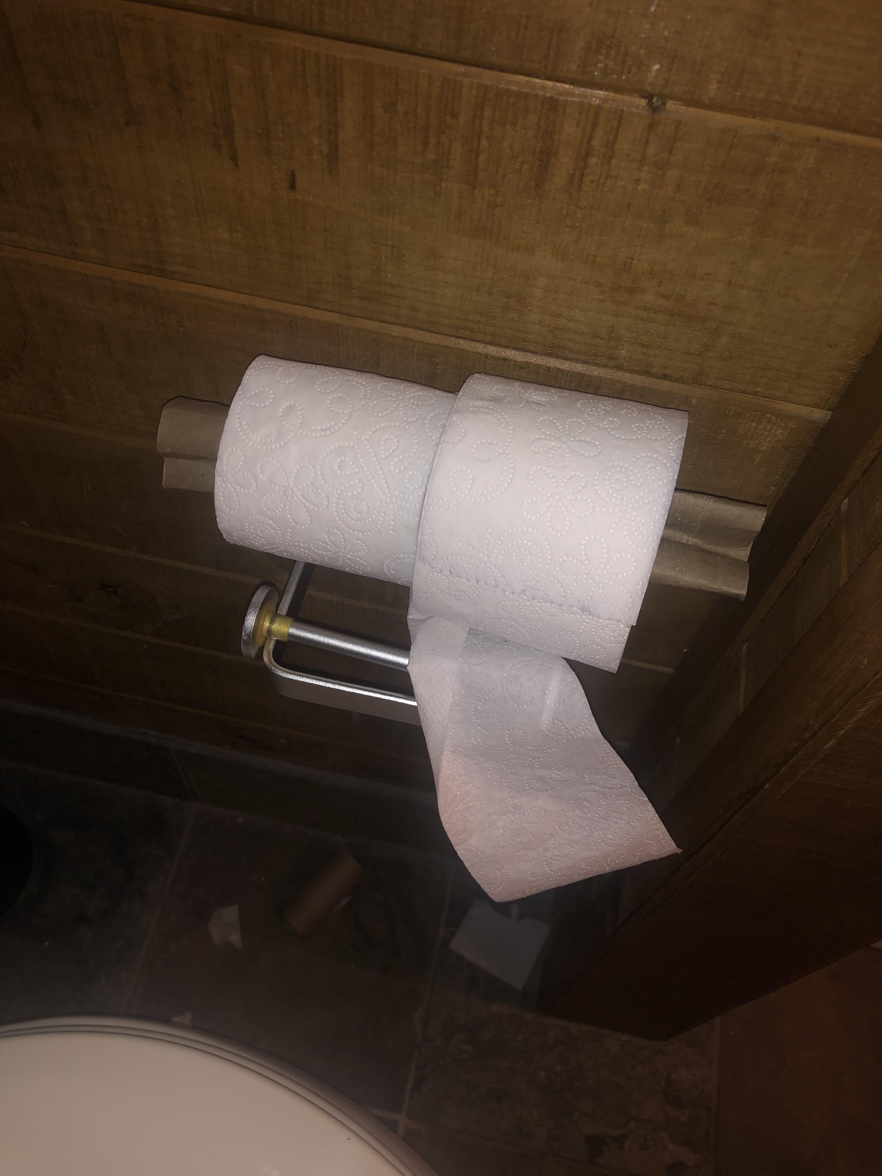 To reload the TP holder Scrolller