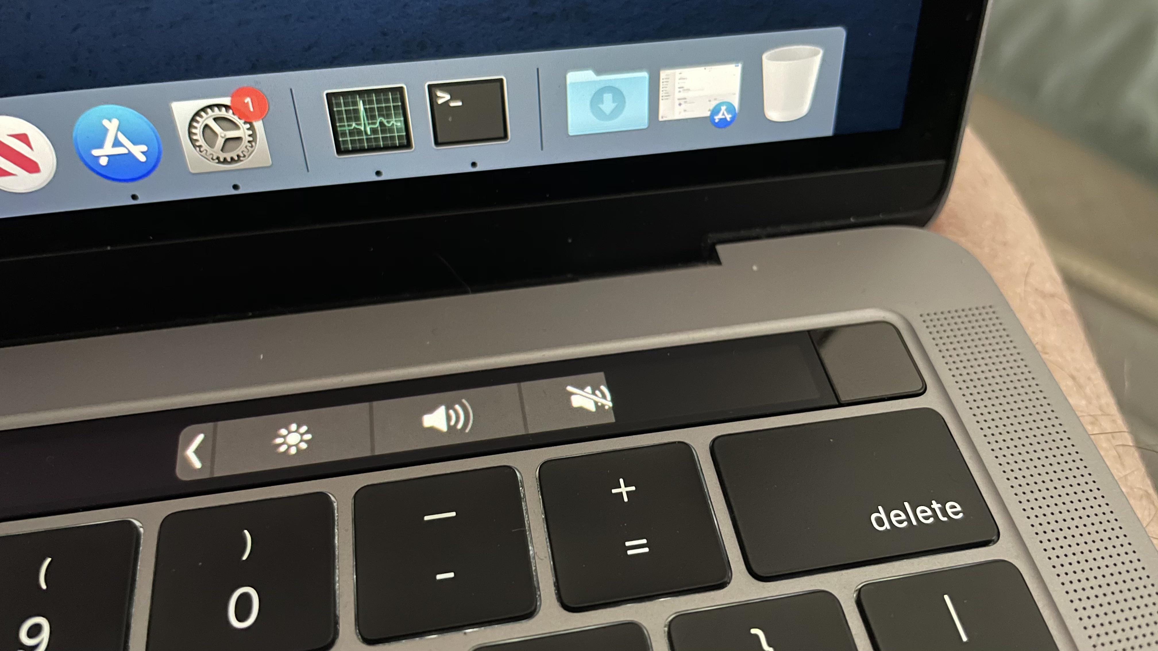 Part of Touch Bar disappeared after Big Sur install. Scrolller
