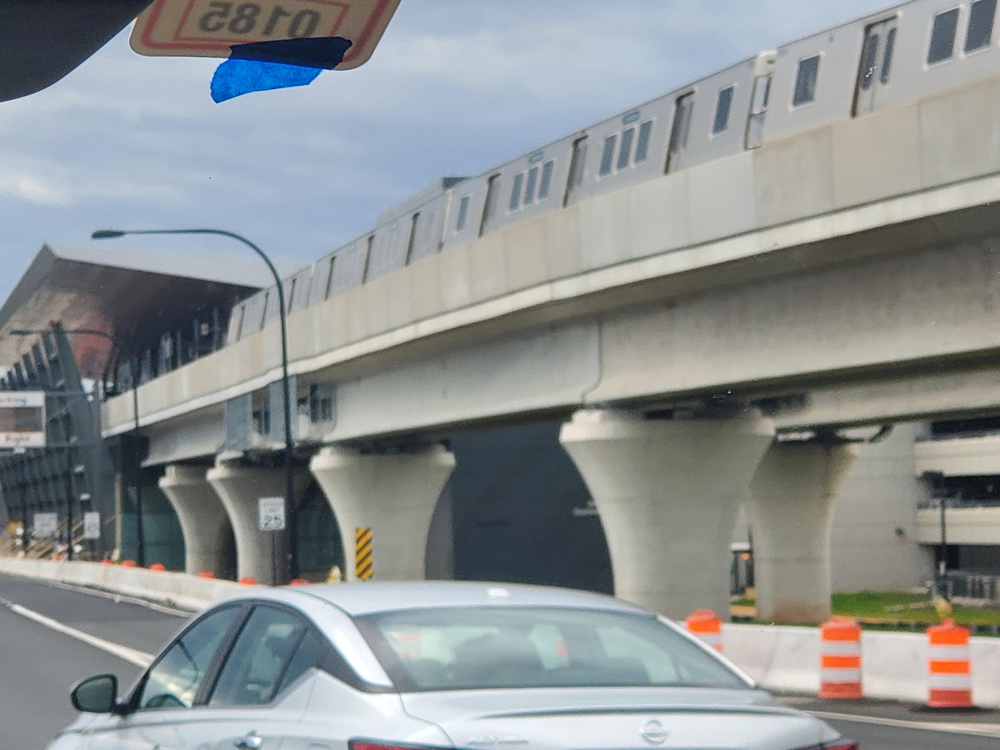 Train testing on phase 2 of the WMATA Silver Line at Dulles Airport ...