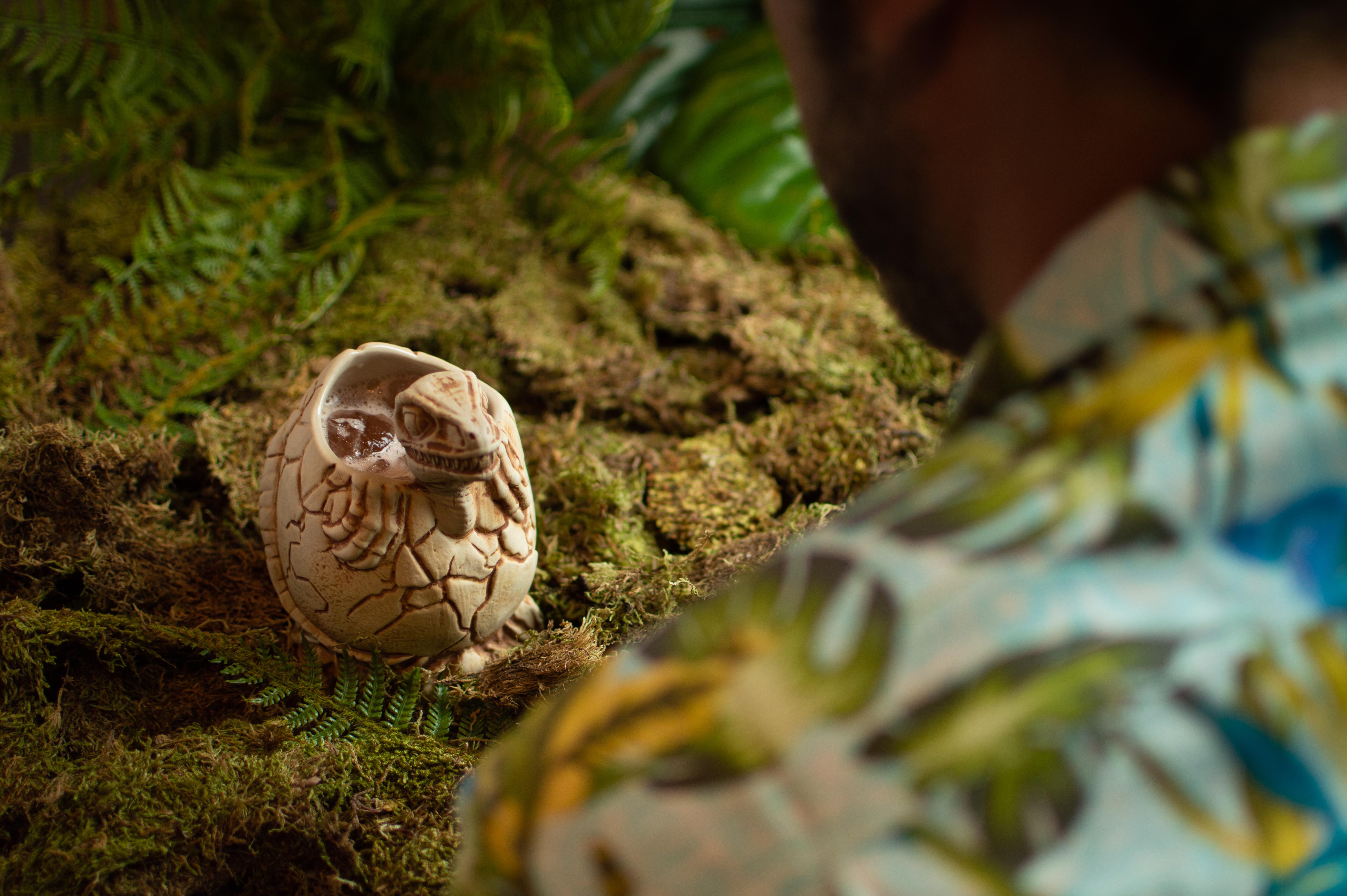 Tried to recreate the baby raptor scene from jurassic park but tiki ...