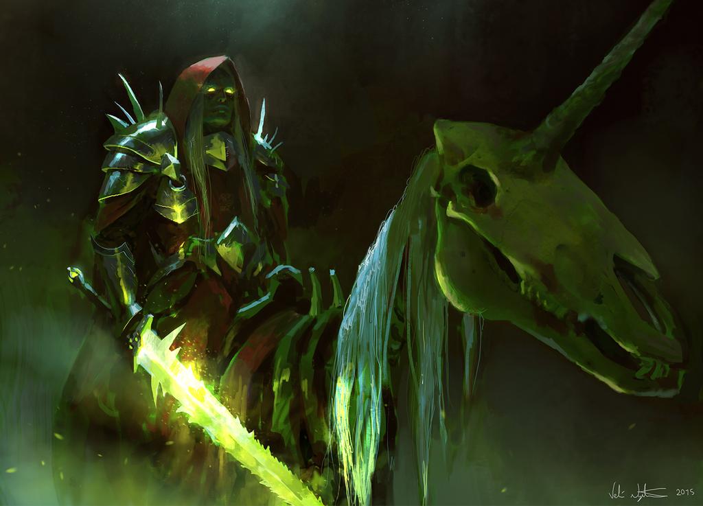 Unicorn Deathknight By Veli Nystr m Scrolller