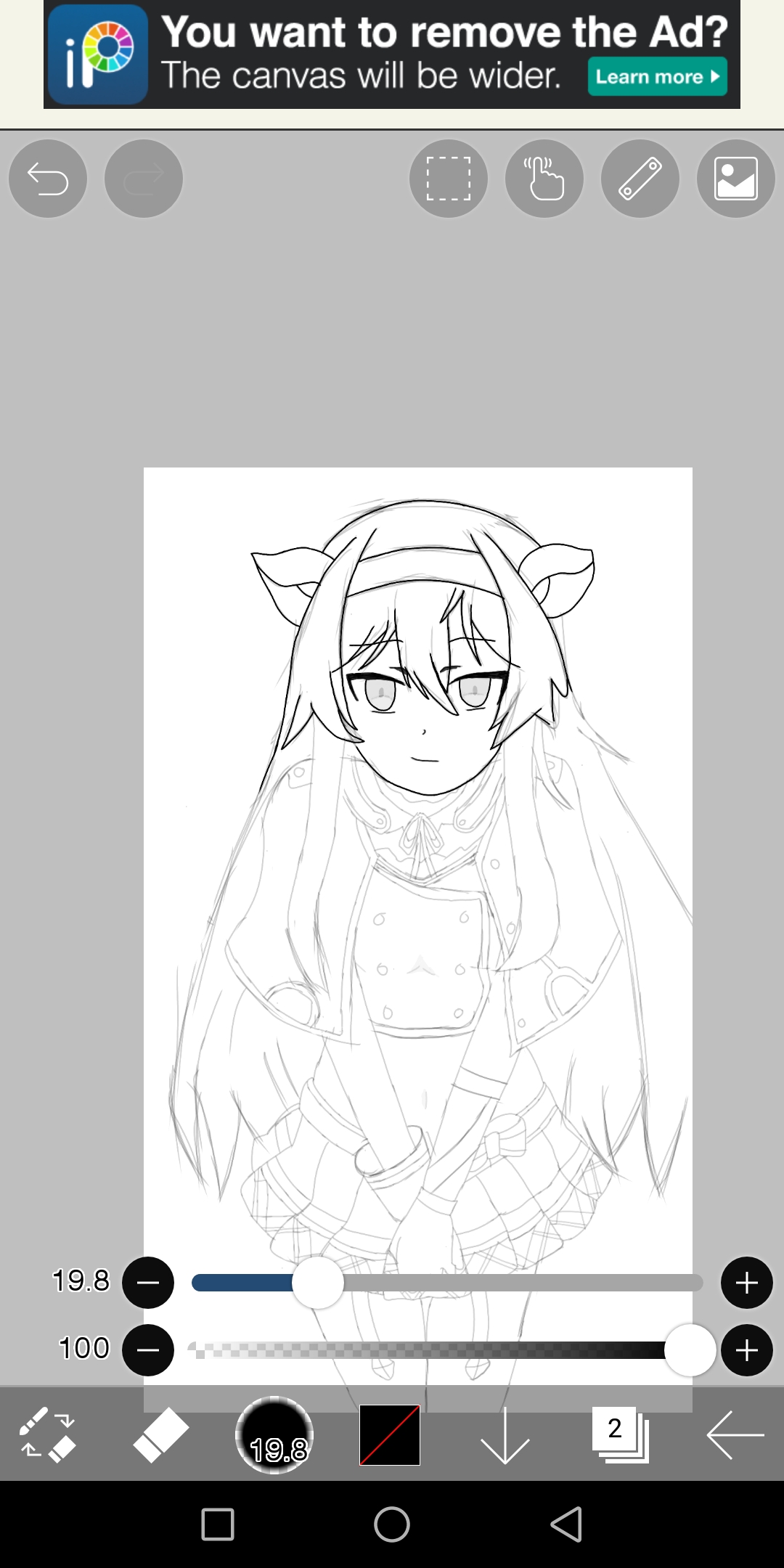 Update #4 Further Lineart.// Recently received the stylus and started ...