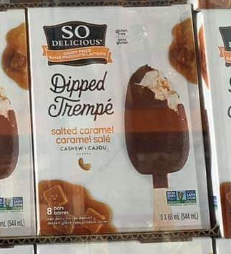 Vegan salted caramel bars spotted at Costco Winterburn 8 for 8.99
