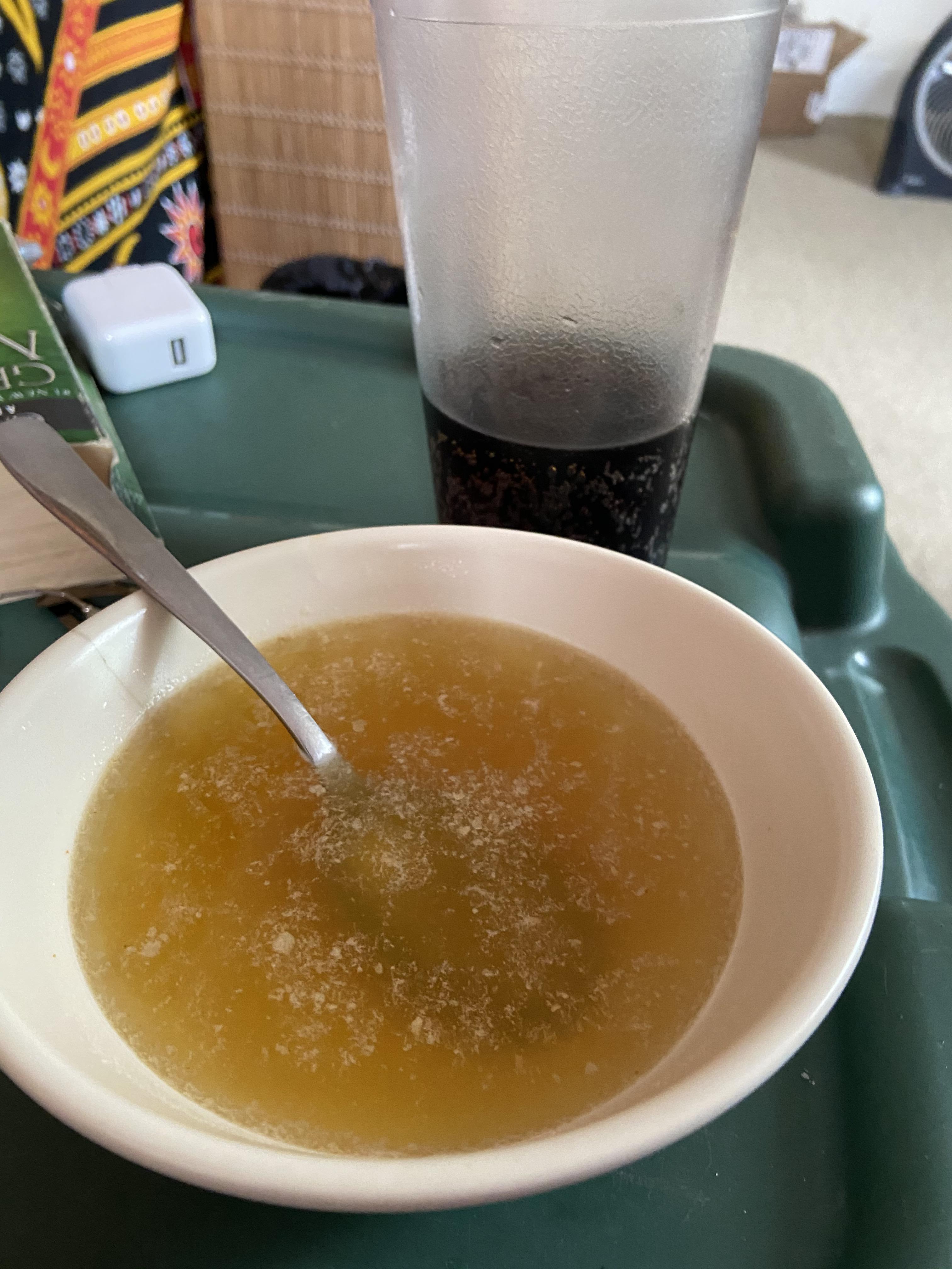 Vegetable broth, nutritional yeast, and diet coke Scrolller