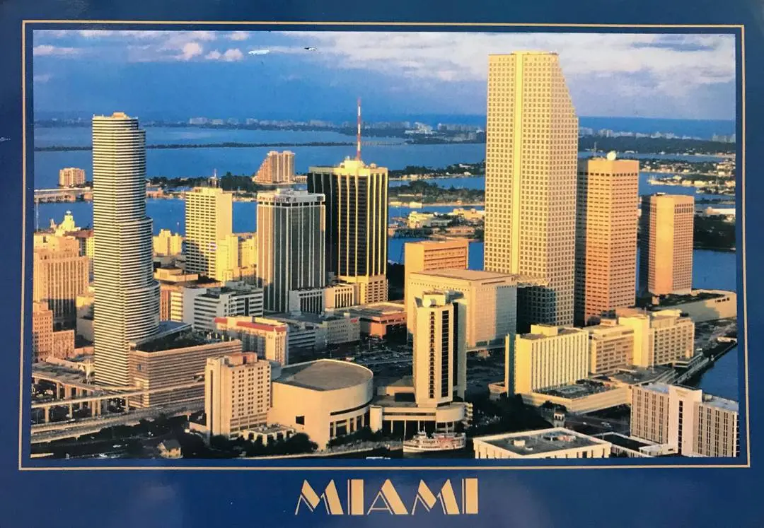 Vintage Miami postcard (1988) | Scrolller