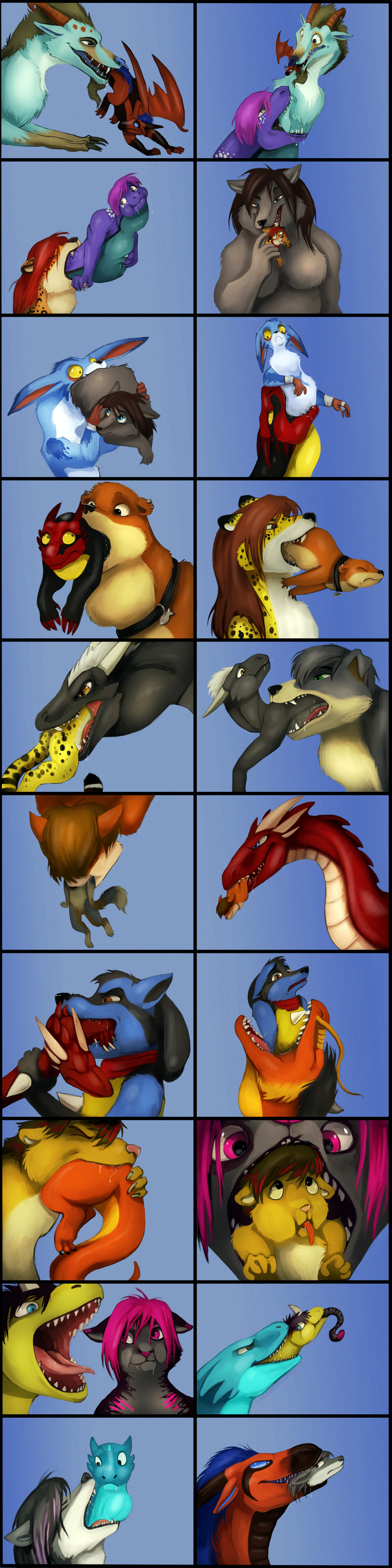 Vore furry комиксы. Dragon unbirth.