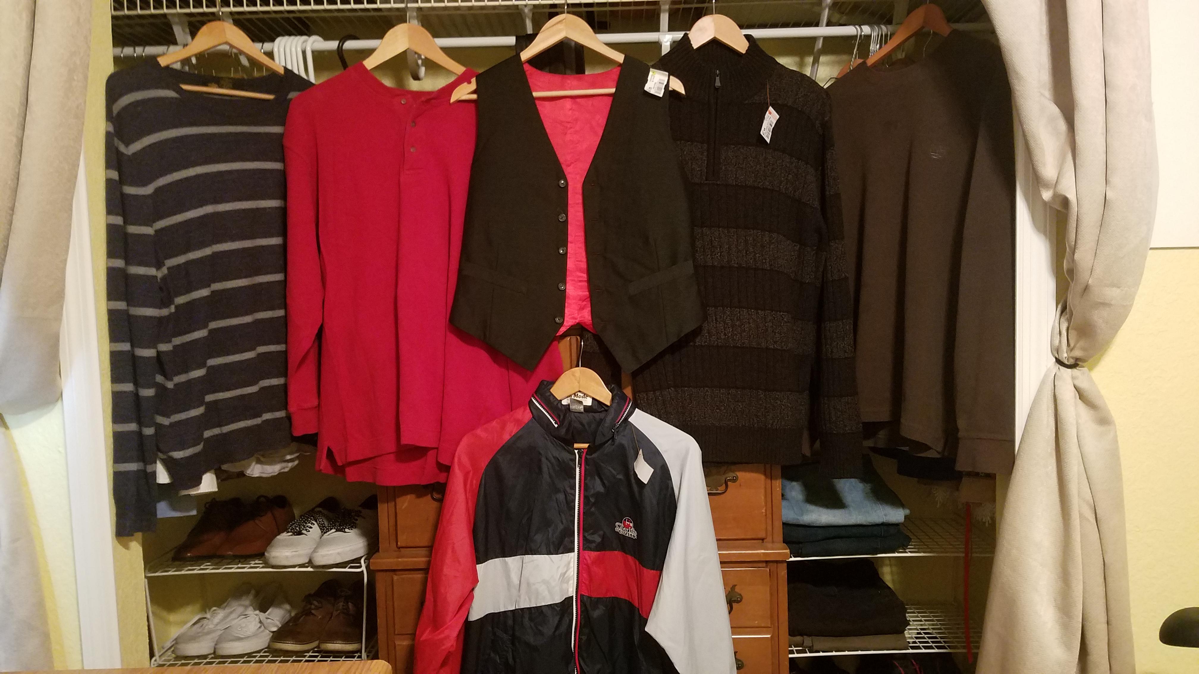 Went to Goodwill today to find some softboy clothes because I had