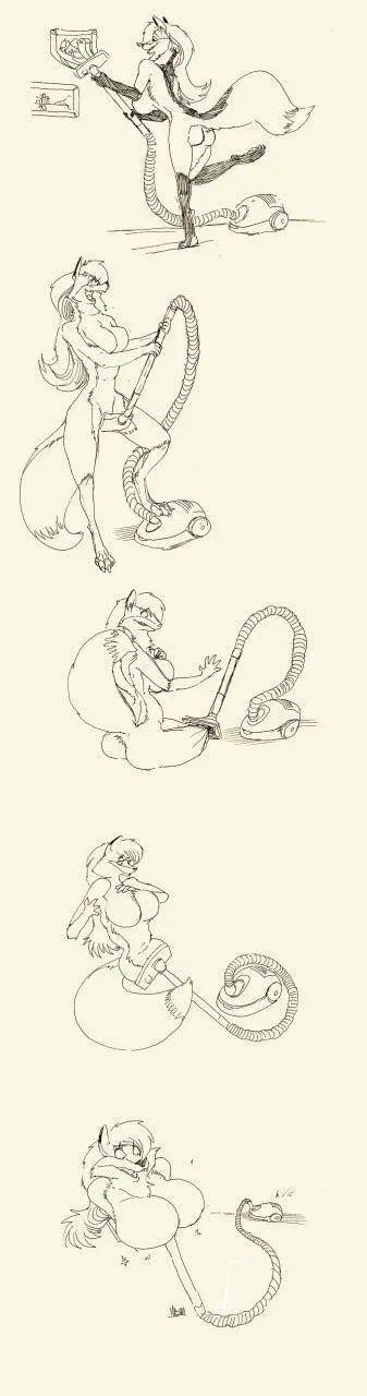 When cleaning goes wrong. Or not~ [Vore warning!]