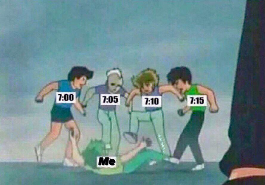 When you set alarms every five minutes Scrolller