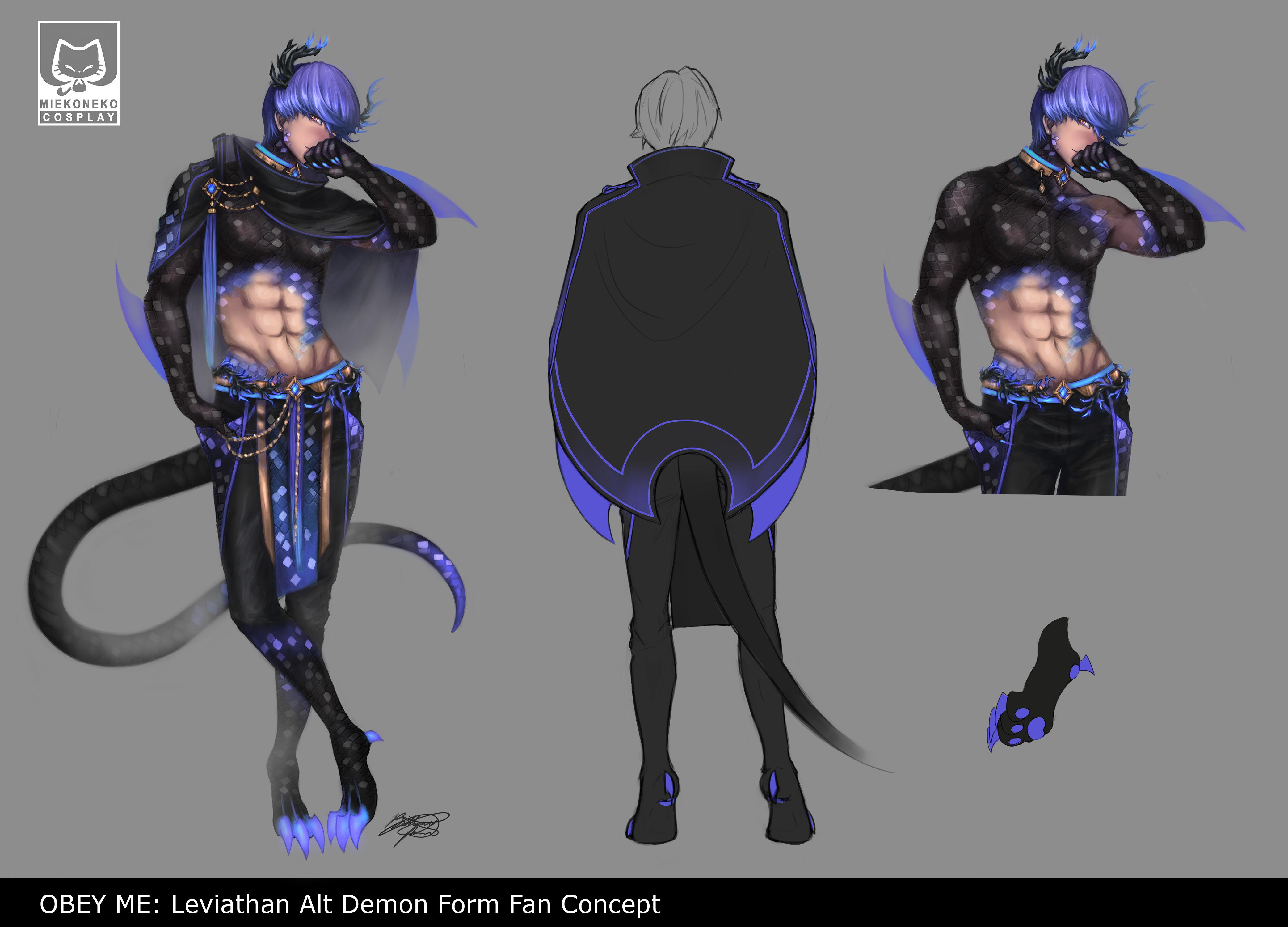 Who loves a shy boy? ( ͡° ͜ʖ ͡°) My Levi alt demon form fanart | Scrolller