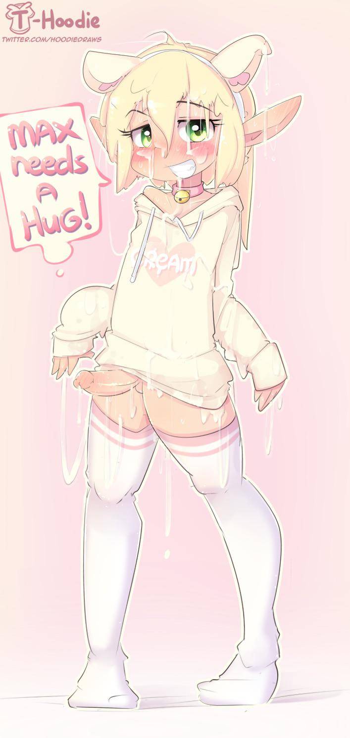 A tempting offer from a charming femboy character