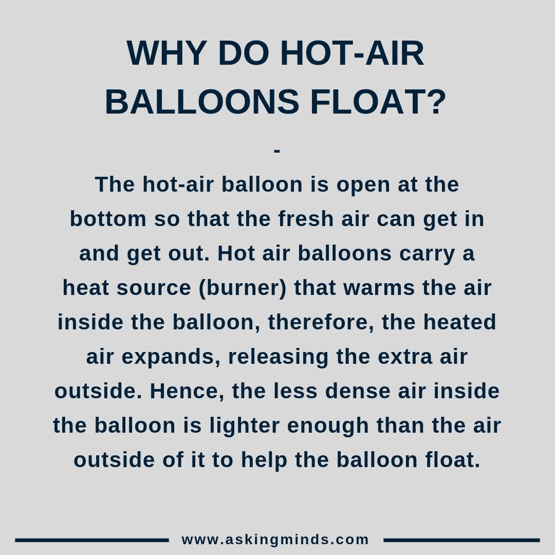 DYK Why do hotair balloons float? Scrolller