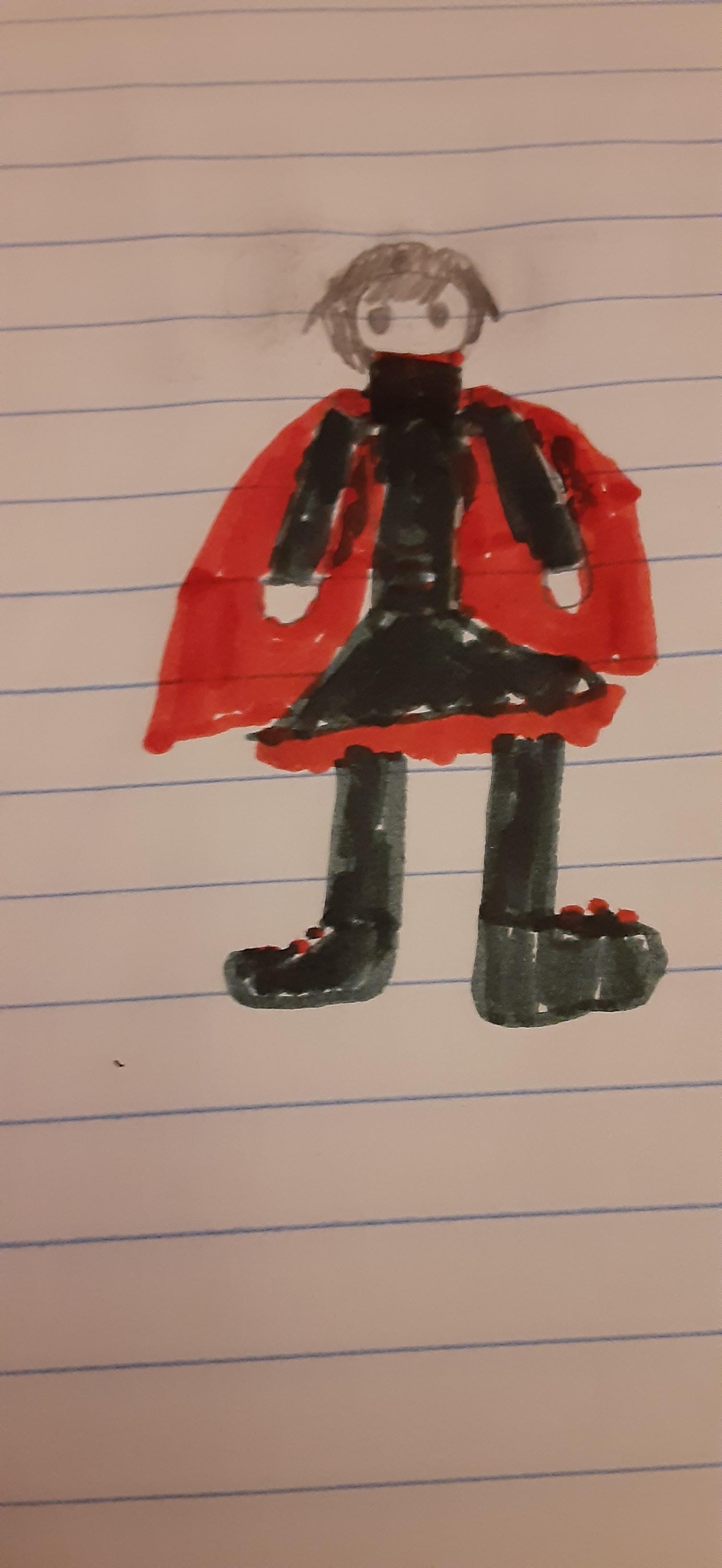 Why do I find this bad drawing of Ruby Rose I made kind of adorable ...