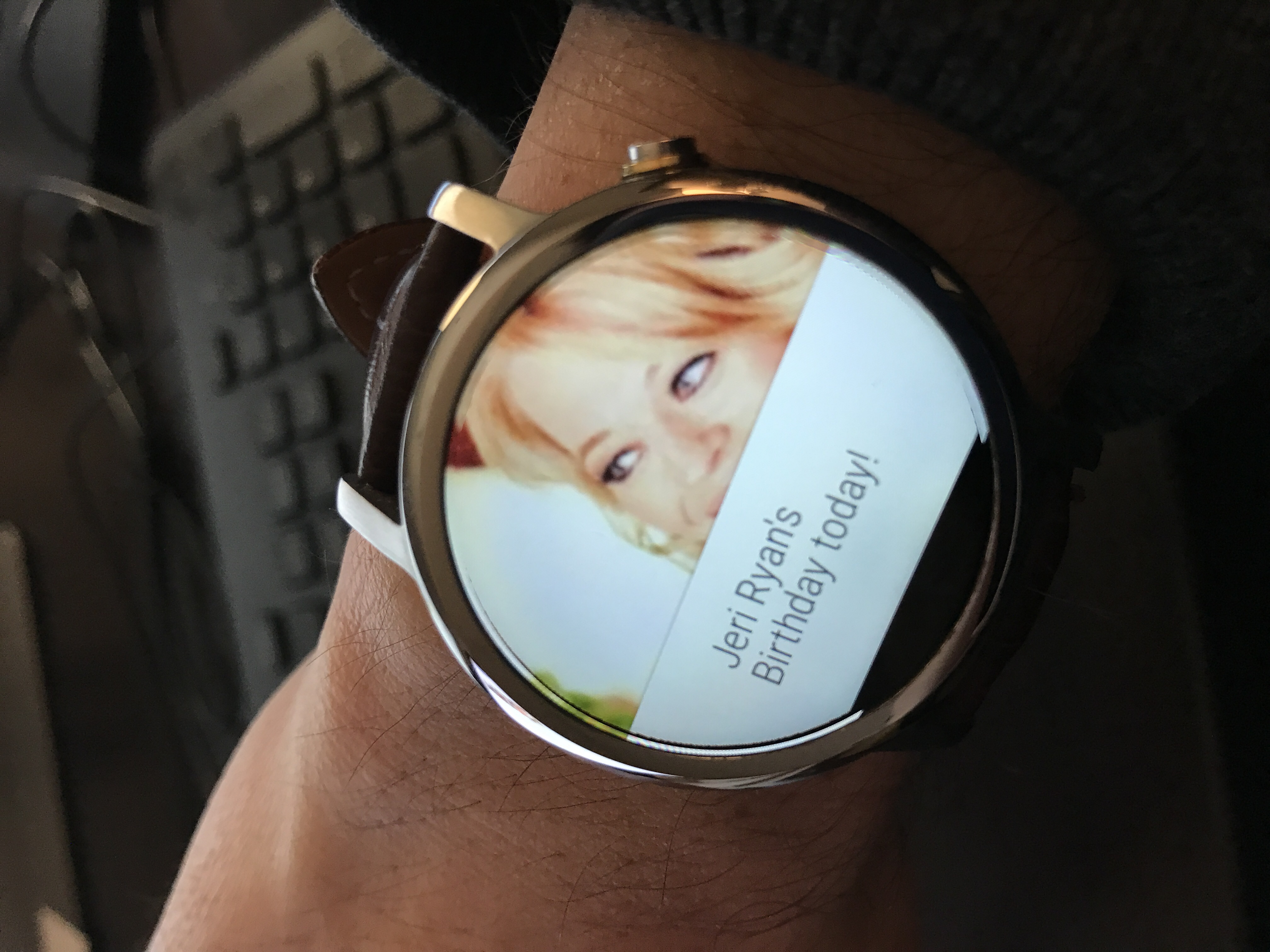 Why is my watch telling me about Jeri Ryan's birthday? Scrolller