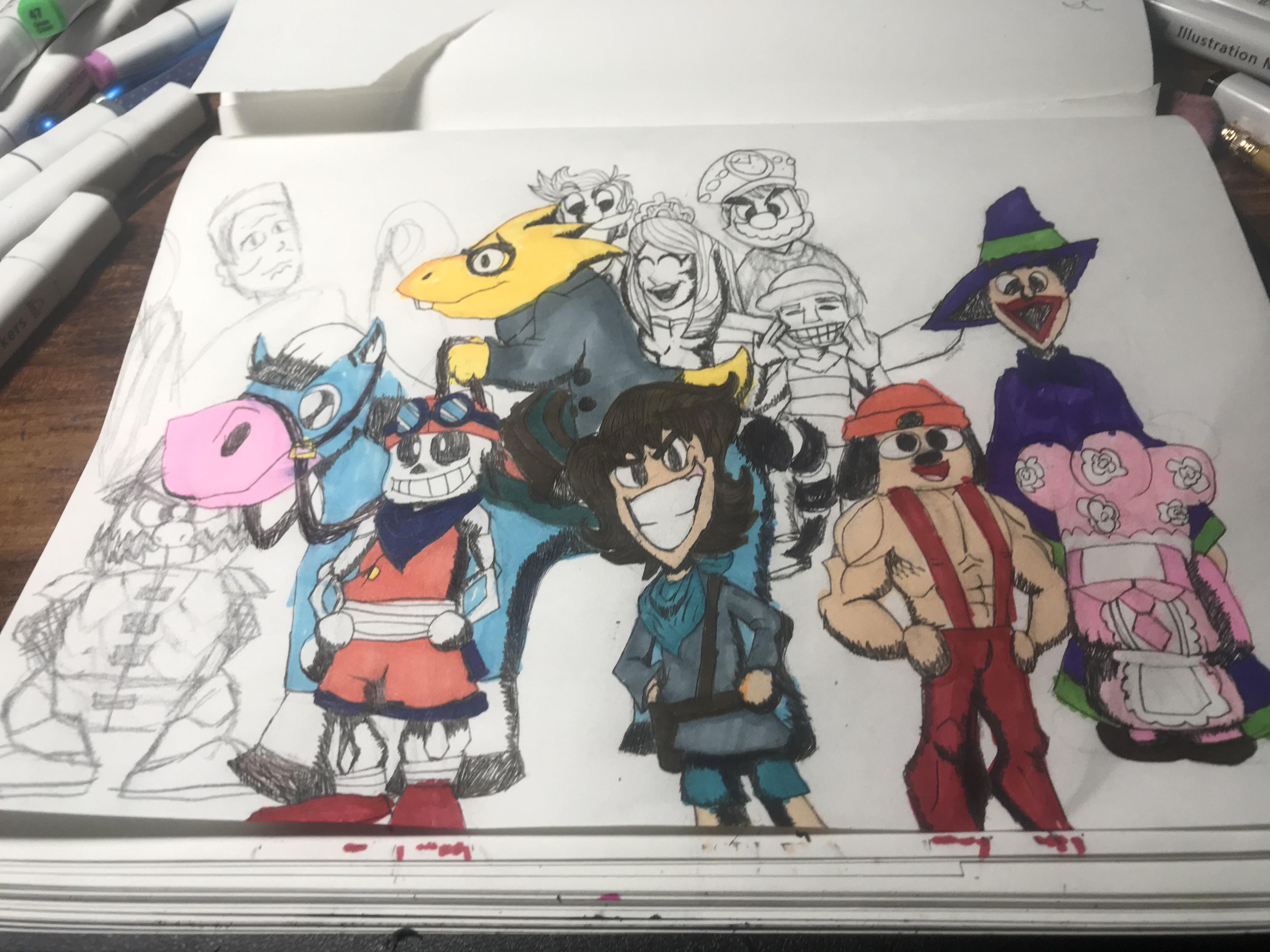 WIP Mitopia fan art. I’ll probably finish tomorrow | Scrolller