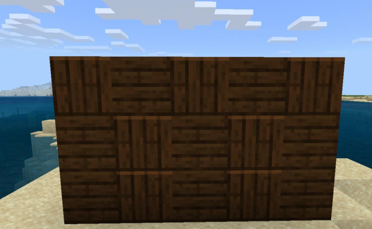 You can use cartography tables to detail dark oak wood for builds