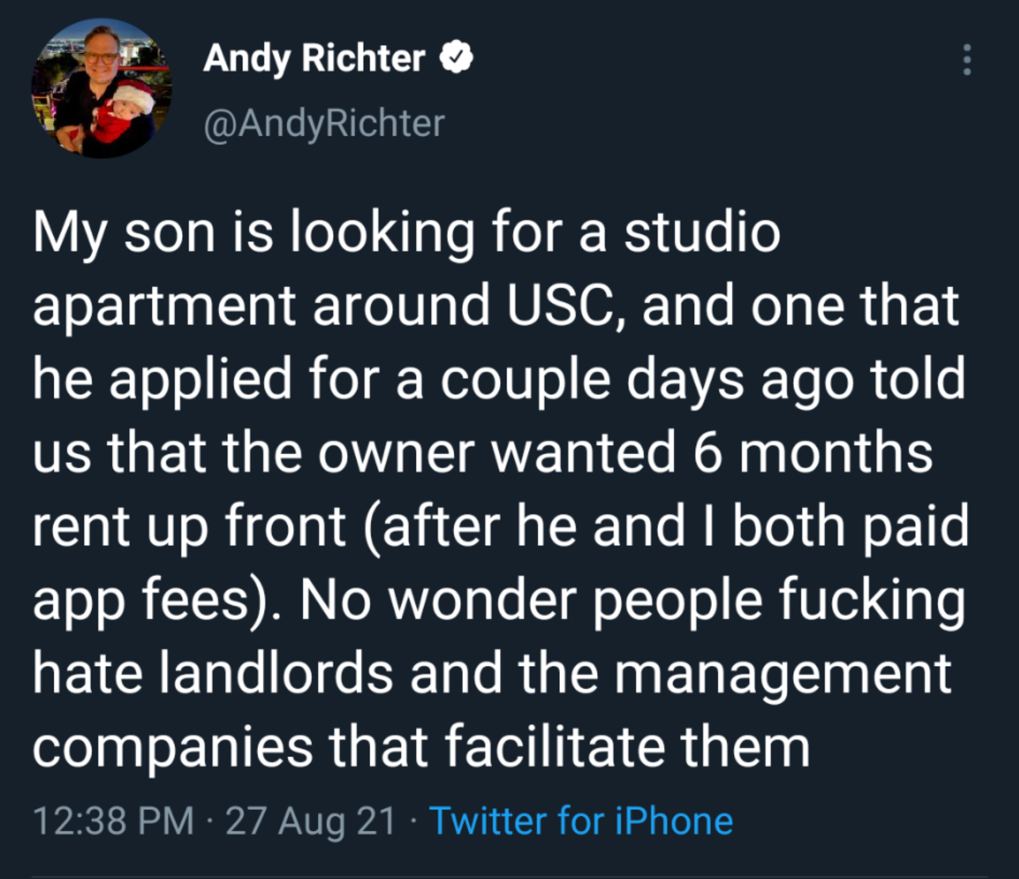 “you gotta look at it from the landlord’s point of view."