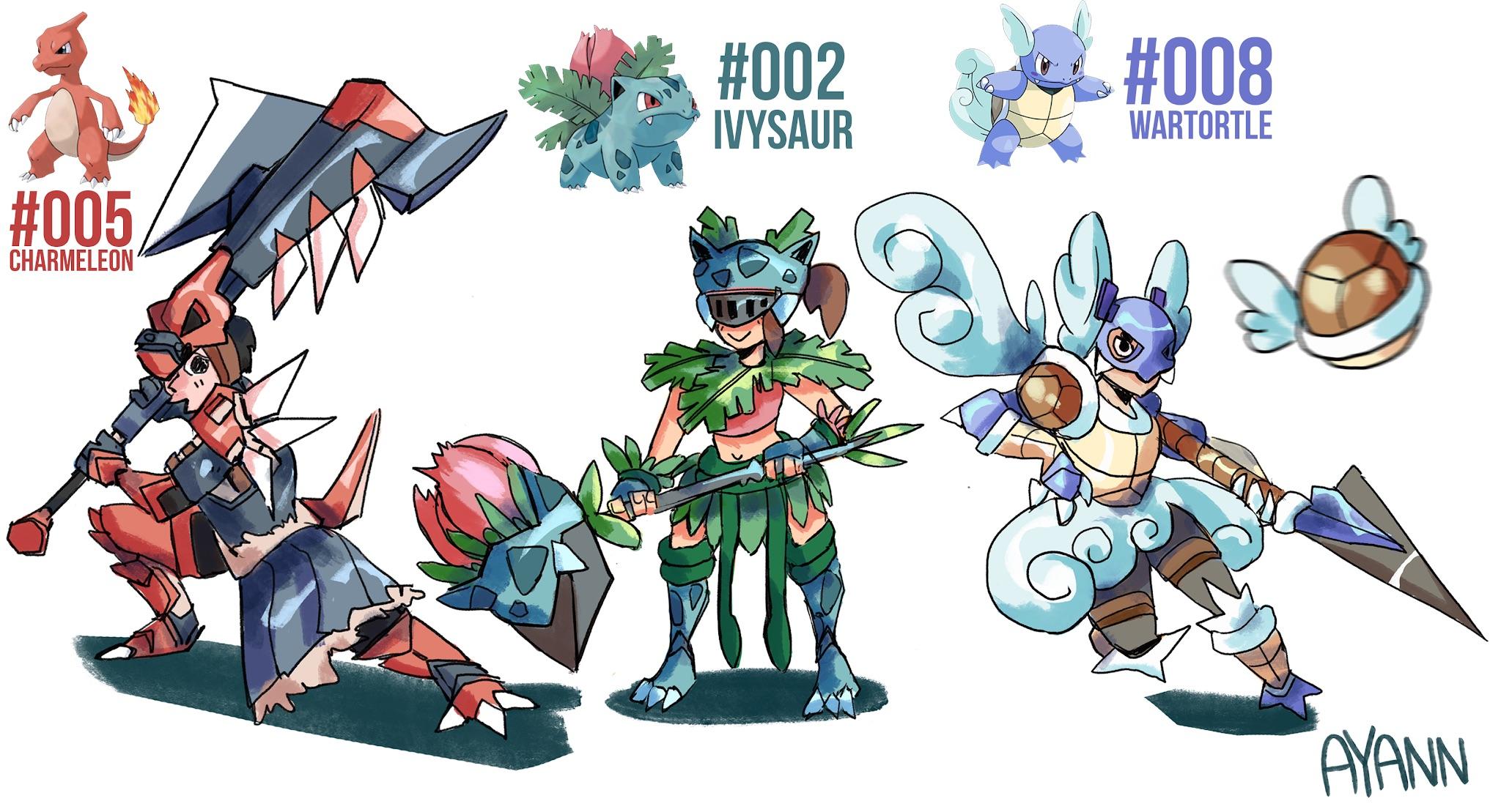 Pokehunter You guys wanted some PokeHunter evolutions, hope you like em! | Scrolller