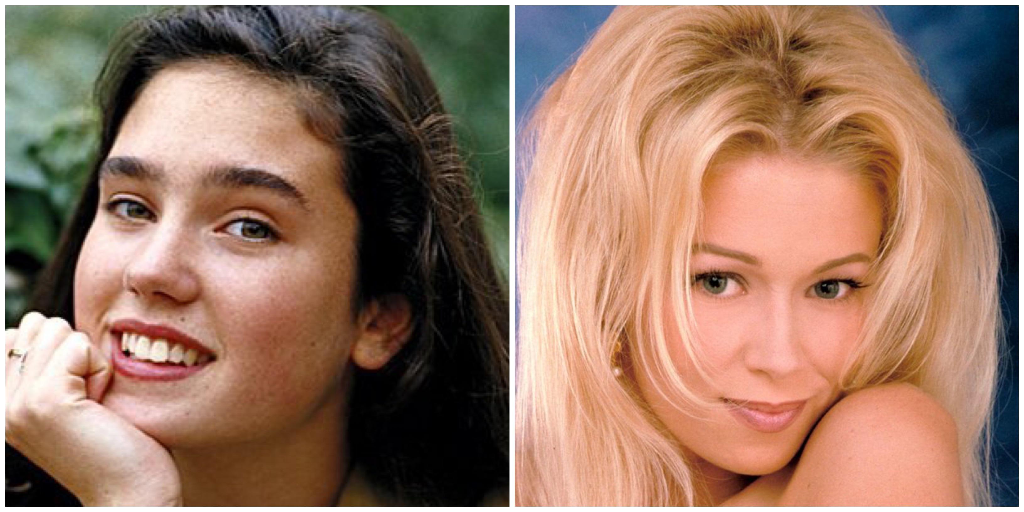 Young Jennifer Connelly and young Jenna Jameson rubbing pussies would