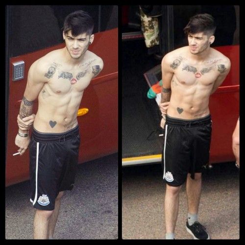 Zayn Malik Shirtless & Smoking | Scrolller