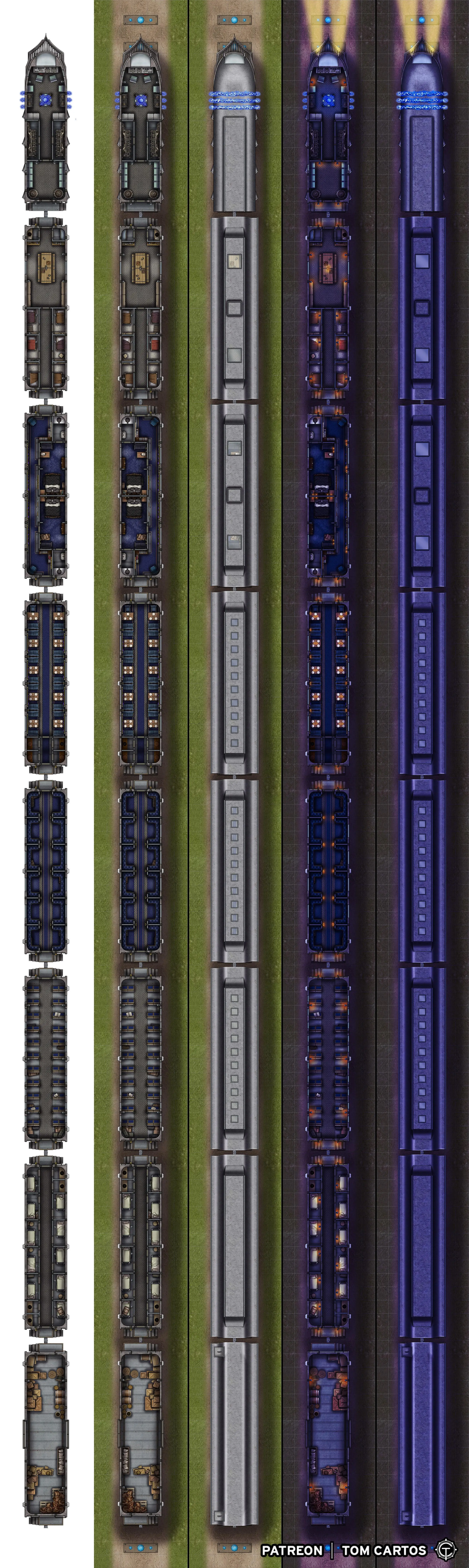 Modular Train Cars [117x7x4] | Scrolller