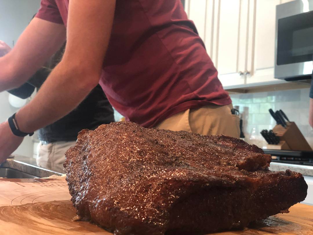 14 Pounds of Brisket Smoked for 10 hours