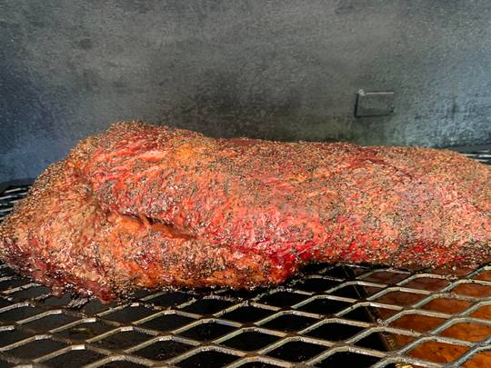 15 lbs of brisket goodness. My doorbell kept ringing yesterday, I wonder why?
