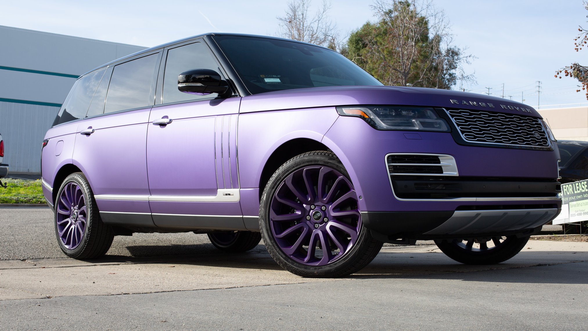 2020 Range Rover SV Autobiography we did a Matte Metallic Purple vinyl ...