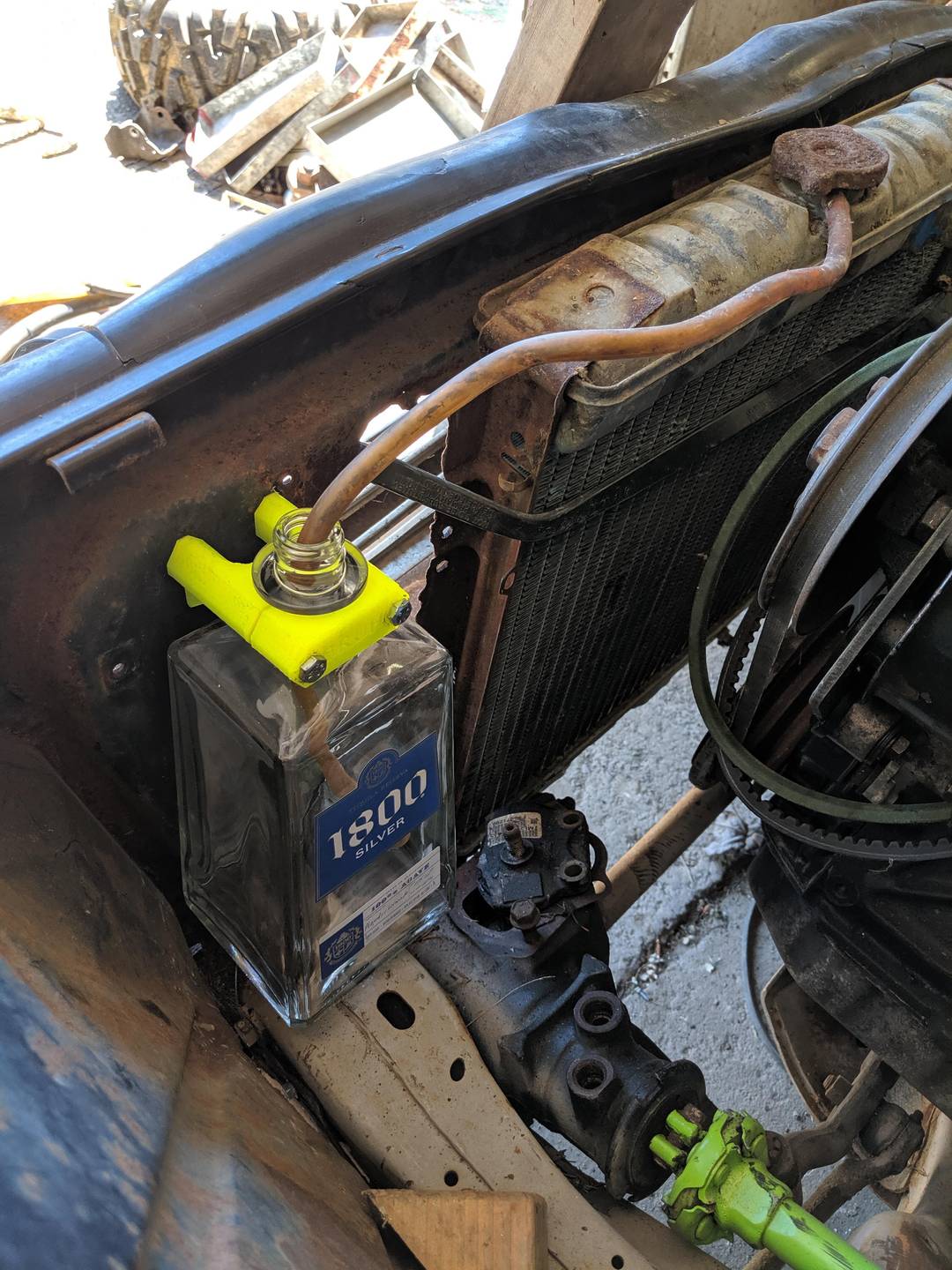 3d printed a mount for my overflow tank...