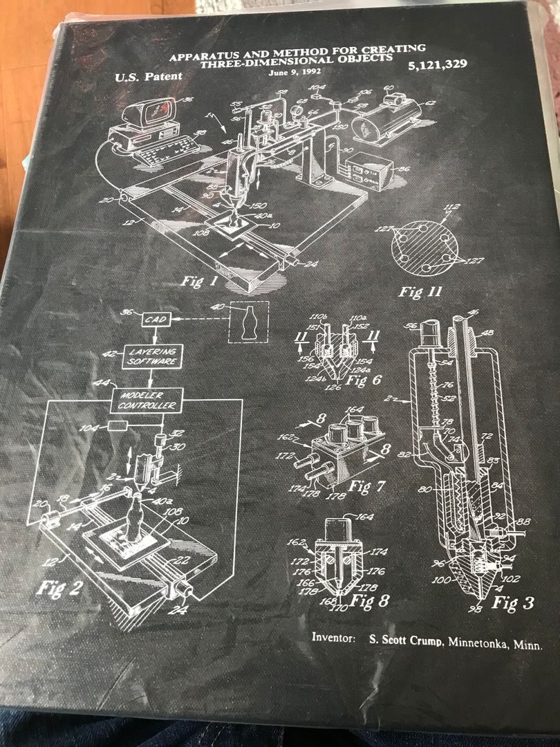 3D Printer patent 1992