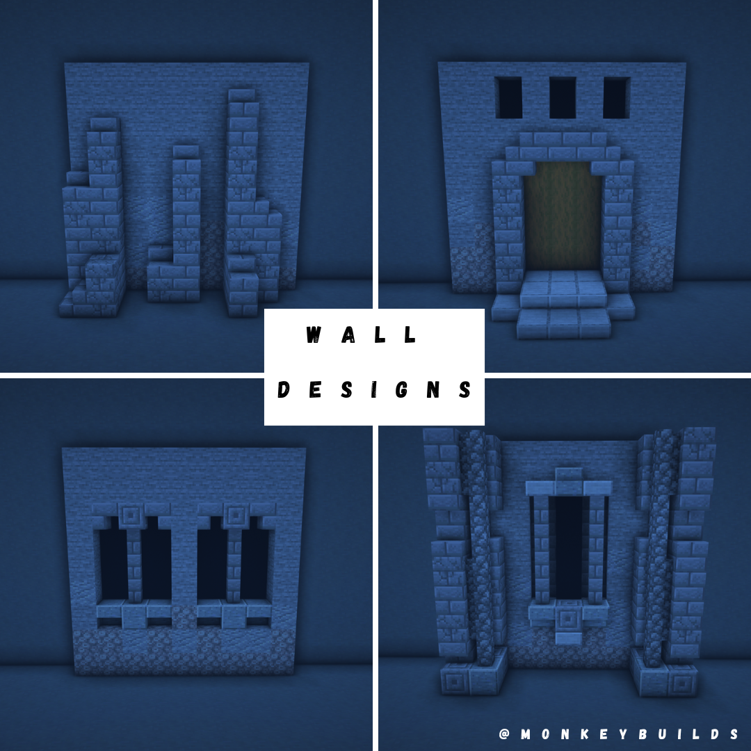 4 wall design ideas for your next castle build!