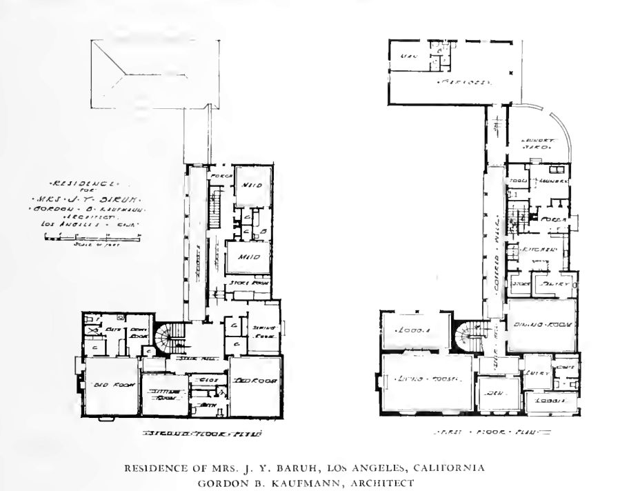 533 S Rimpau Blvd Los Angeles, CA circa 1925. Gordon Kaufmann ...