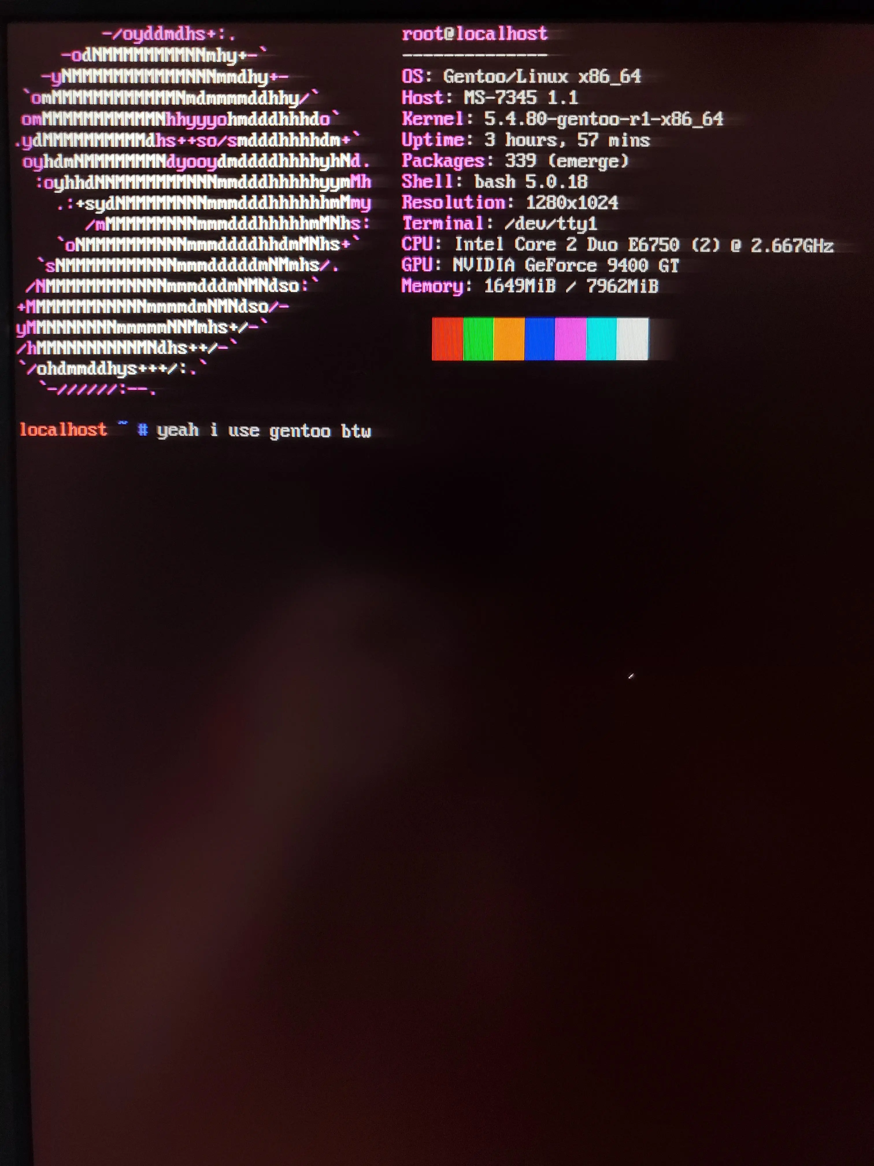 6 hours of installing gentoo. It fast doe😳😳 | Scrolller
