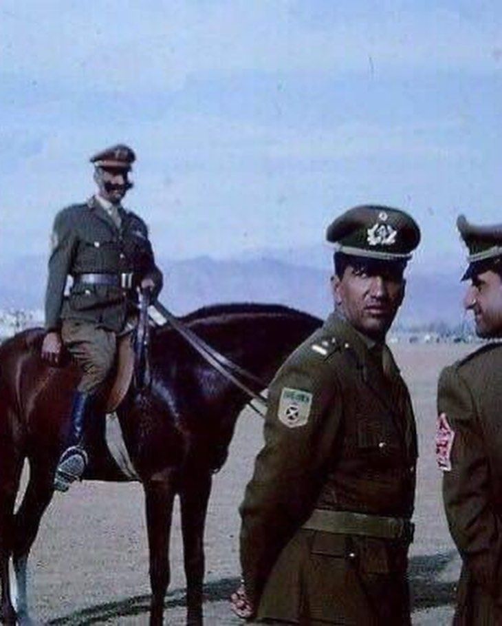 A colonel and his mustache during Zahir Shah's days | Scrolller