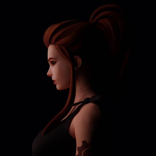 A dramatic Brigitte portrait I did a while back in Blender! Enjoy!