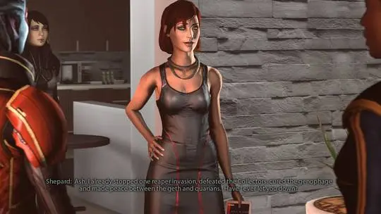Hentai Beast 3D art by ShittyHorsey featuring a group of women and dogs in a Mass Effect futuristic setting