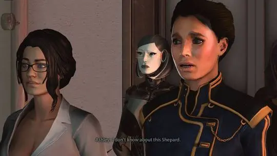Hentai Beast 3D art by ShittyHorsey featuring a group of women and dogs in a Mass Effect futuristic setting